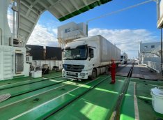 Azərbaycanda ilk dəfə inşa edilən “Ro-Pax” gəmisi ilə Qazaxıstana yükdaşıma başlanılır - VİDEO