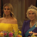 Супруги Карла III и Трампа на банкете в платьях цветов флага Украины-ФОТО