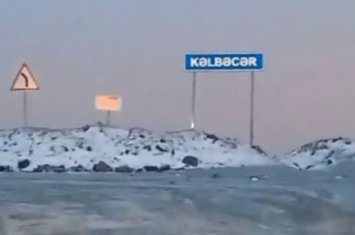 Kəlbəcərə ilk qar yağıb - VİDEO