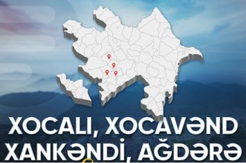 Xankəndi, Xocalı, Xocavənd və Ağdərə şəhərləri günüdür