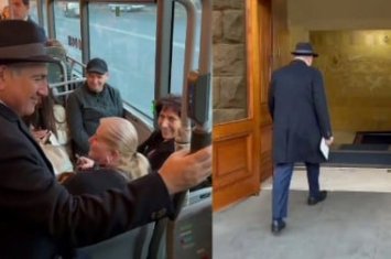 Paşinyan bu dəfə avtobusa yeni imicdə mindi...-FOTO+VİDEO