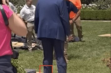 Trampın yeni fotolarında qəribə konturlar...- ABŞ liderinin sağlamlığında hansı problem var?..-FOTOLAR