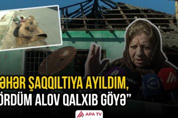 İmişlidə yanan evdəkişi meyiti aşkar edilib - Öldürülüb, yoxsa yanıb?! - VİDEO