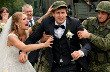 Bəy toyu günü döyüşə aparıldı