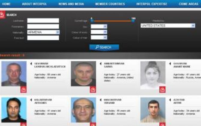 ABŞ 6 Ermənistan vətəndaşını beynəlxalq axtarışa verdi 