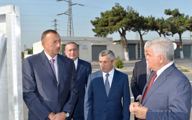 Prezident Sabunçu-Zabrat-Maştağa-Buzovna avtomobil yolunun  yenidən qurulması işləri ilə tanış olub 