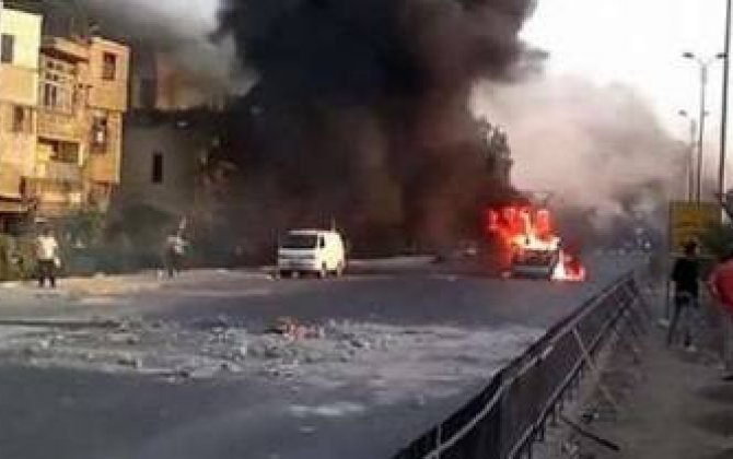 Suriyada avtobus minaya düşüb, 19 nəfər ölüb 