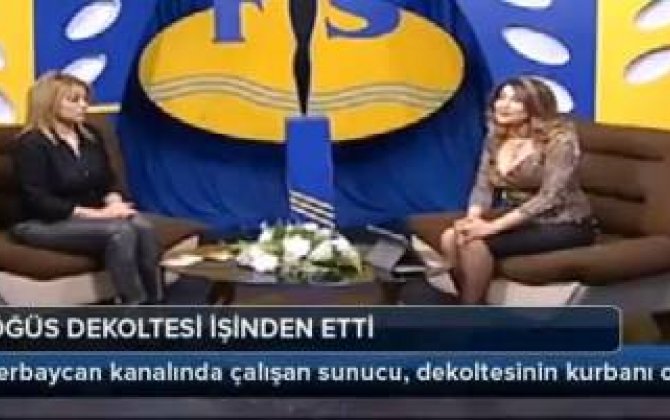 İTV-nin açıq geyimli aparıcı qalmaqalı Türkiyə kanalında -  Video 