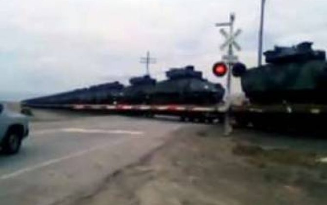 
ABŞ ordusu tanklarını Ukraynaya görə Avropaya göndərir  - VİDEO