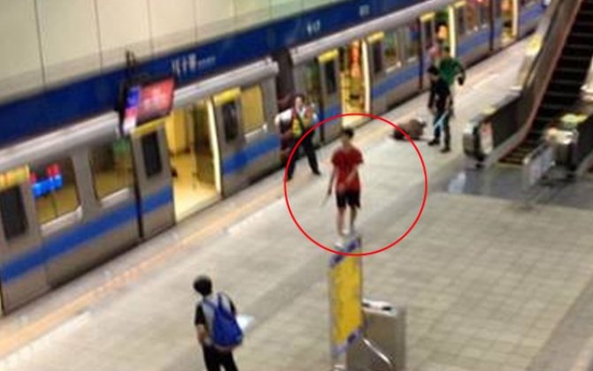 Sərxoş gənc metroda 4 nəfəri öldürdü -VİDEO+FOTO