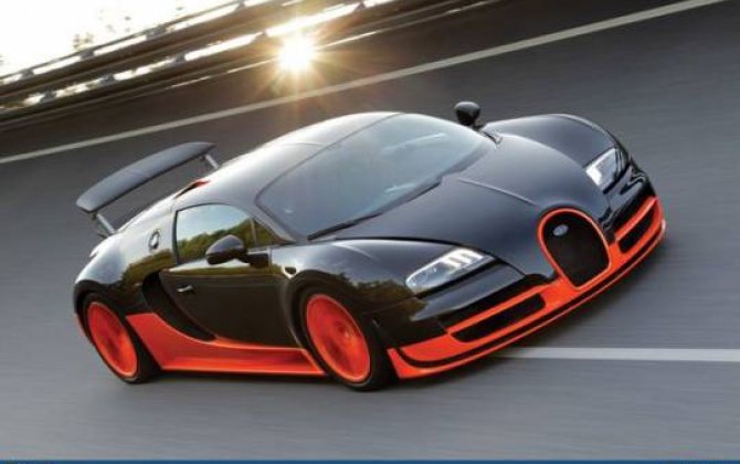 Bir milyonluq “Bugatti Veyron” Bakıda -  FOTO