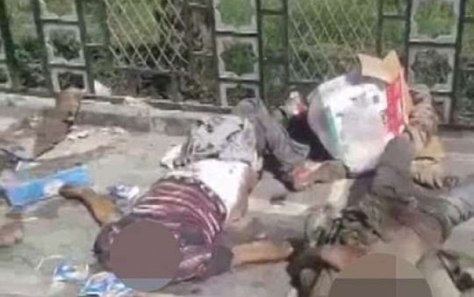 İŞİD-in öldürdüyü əsgərlərin görüntüsü yayıldı -  Video/23+