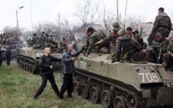 Rusiya hərbçilərindən Donetsk salamı -  VİDEOFAKT