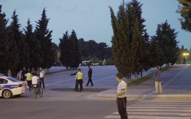 Heydər Əliyevin plakatının yanmasına səbəb poliureatan imiş  - FOTO/Video