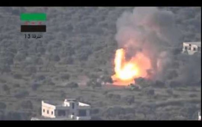 Suriyada Rusiyanın 10 tankı belə vuruldu  - VİDEO