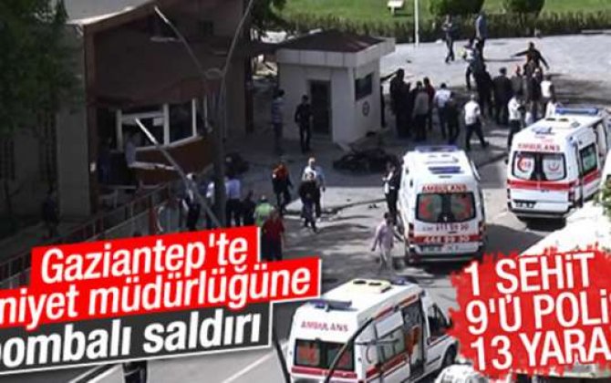Türkiyədə partlayış  - 1 şəhid, 14 yaralı