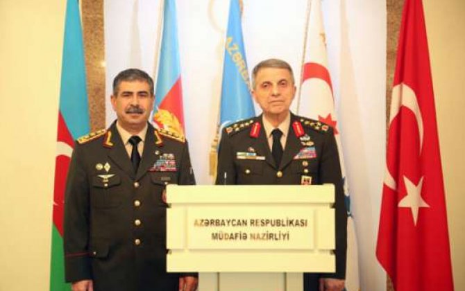 Zakir Həsənov Türkiyə ordu generalı ilə danışıqlarda -  FOTO