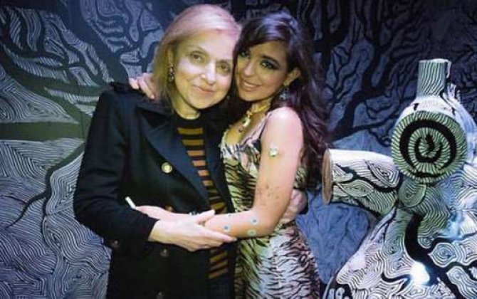 Leyla Əliyeva bibisi ilə Londonda...  -Foto