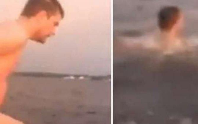 
27 yaşlı gənc dostlarının gözü önündə suda batdı -  VİDEO