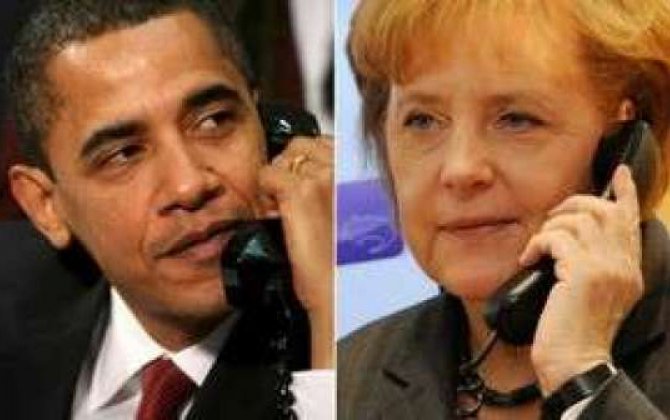 
Obama ilə Merkel arasında telefon danışığı olub 