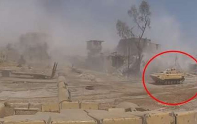Suriyada rus tankı belə vuruldu   - Video
