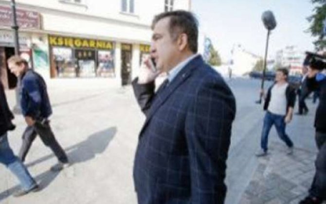 Saakaşvili Kiyevdə mitinq keçirir 