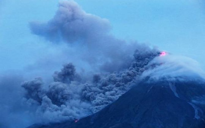 Yaponiyada güclü vulkan püskürməsi baş verib –  VİDEO