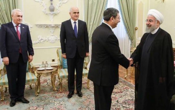 İran Prezidenti Azərbaycan nümayəndə heyətini qəbul edib 