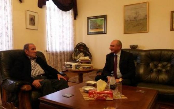 Qarabağın separatçı lideri Ermənistanın 1-ci prezidenti ilə görüşdü  - FOTO