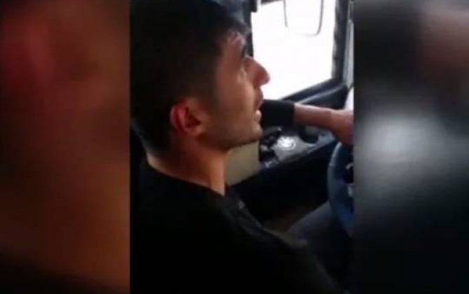 Bakıda avtobus sürücüsü sərnişinlərin həyatını təhlükəyə atdı -  VİDEO