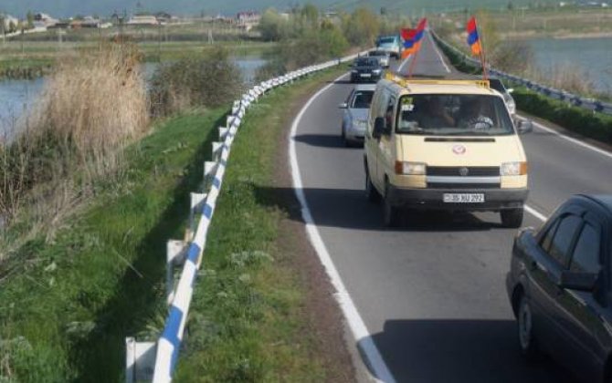“Qarabağ –Ermənistanın vilayətidir!”  avto-yürüşü başlandı-FOTO