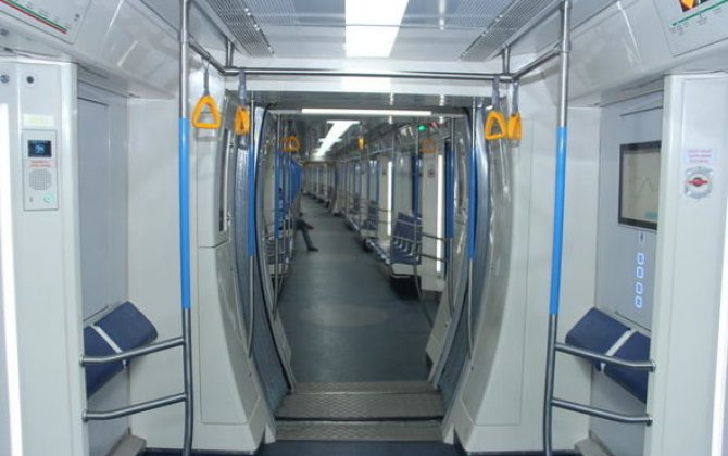 Bakı metrosunda daha iki yeni qatar xəttə buraxıldı -  FOTO