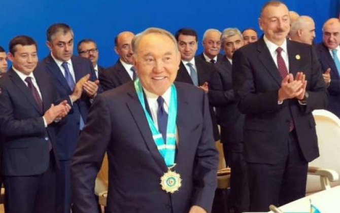 Nursultan Nazarbayevə Türk Dünyasının Ali Ordeni verildi  - FOTO