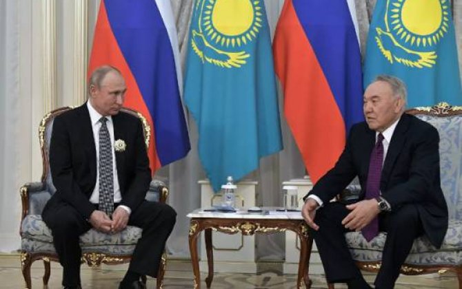 Rusiya prezidenti Nursultan Nazarbayevlə görüşüb 