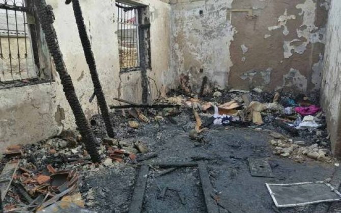 Bakıda oğrular qarət etdikləri evi yandırıblar -   VİDEO