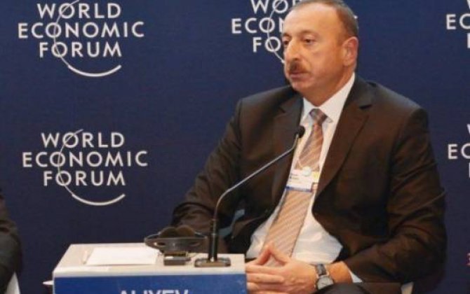İlham Əliyevin Davosdakı çıxışı Türkiyə telekanalında -  VİDEO