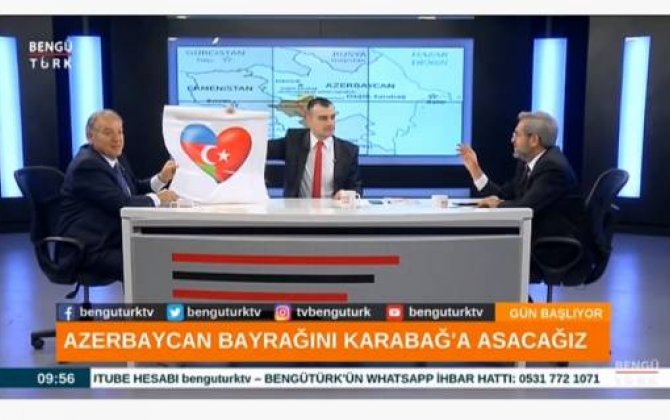Hulusi Kılıç canlı yayında “Azərbaycan bayrağını Qarabağda asacağıq!” şüarı ilə çıxış etdi 