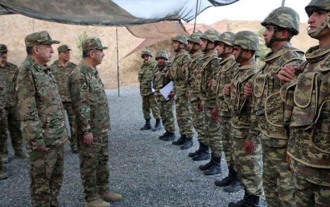 Магеррам Алиев и Закир Гасанов посетили воинскую часть в прифронтовой зоне-(видео)