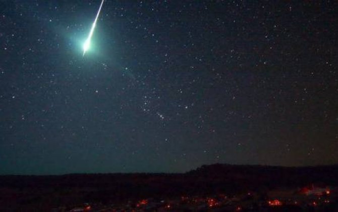 Türkiyəyə meteorit düşdü -  VİDEO