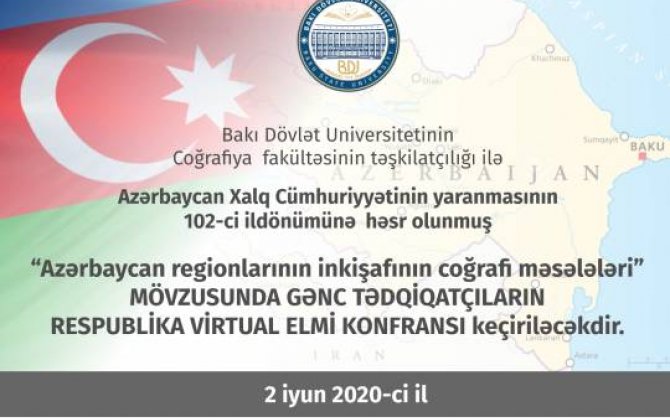  “Azərbaycan regionlarının inkişafının coğrafi məsələləri” mövzusunda Elmi konfransı keçiriləcək 