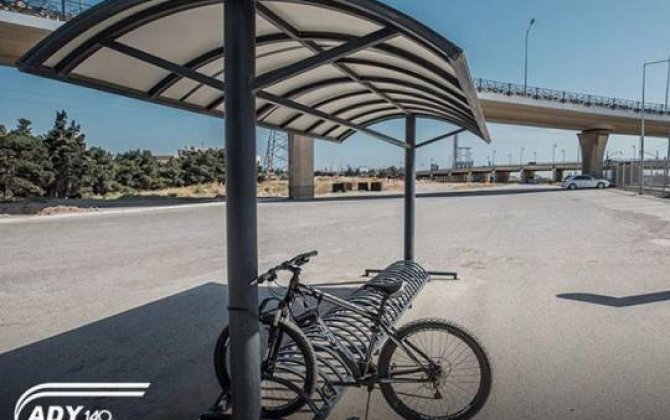 Dəmir yolu stansiyalarında pulsuz velosiped dayanacaqları quraşdırılır  - FOTO