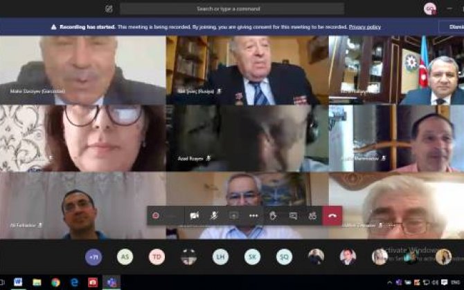 “Azərbaycan II dünya müharibəsi illərində” mövzusunda beynəlxalq virtual Elmi konfrans keçirilib
 