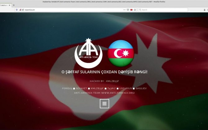 Azərbaycanlı xakerlər 30-dək erməni saytını dağıdıblar 