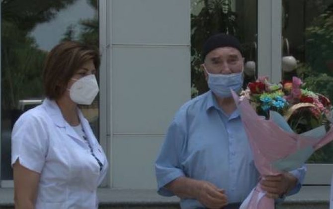 Azərbaycanda 90 yaşlı kişi koronavirusdan sağaldı -  VİDEO