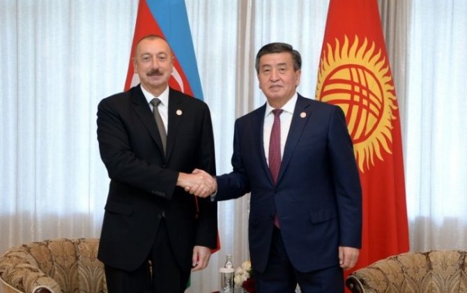 Ильхам Алиев поздравил президента Кыргызстана с Днем независимости