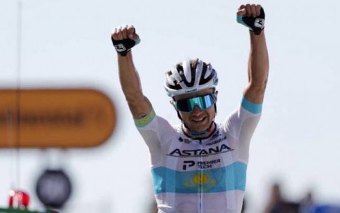 Казахстанский велогонщик выиграл шестой этап на «Тур де Франс»