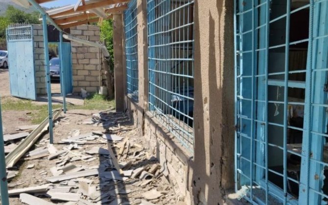 В Товузе восстанавливают дома, поврежденные в результате армянской провокации