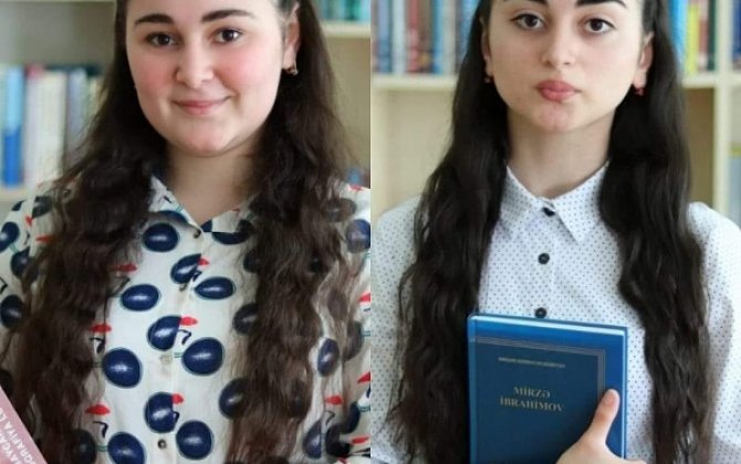 Сестры-двойняшки набрали одинаковое количество баллов на вступительных экзаменах в Азербайджане-(фото)