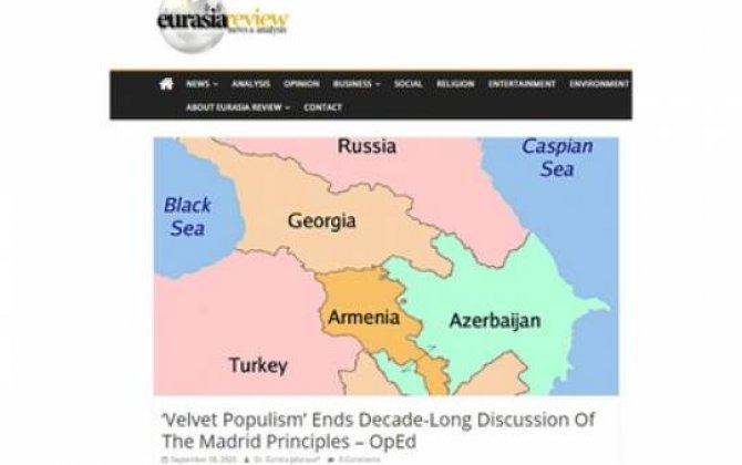 “Eurasia Review” nəşrində Ermənistan-Azərbaycan münaqişəsi barədə məqalə dərc olunub