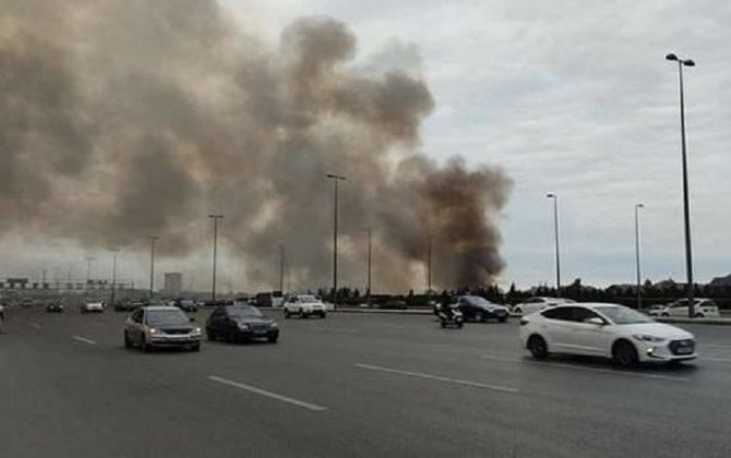 Пожар неподалеку от Бакинского олимпийского стадиона потушен — (обновлено)